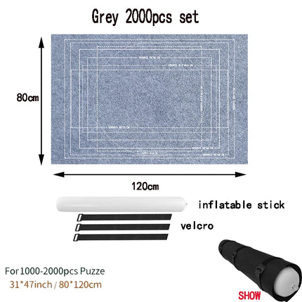 Professional Puzzle Roll Mat Blanket Felt Mat up to 1500/2000/3000 Pieces Accessories Puzzle Portable Travel Storage Bag