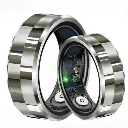 Smart Ring Luxury Fashion Finger Ring Men 5ATM Waterproof Support Swimming Health Tracker Heart Rate Blood Oxygen Monitoring New