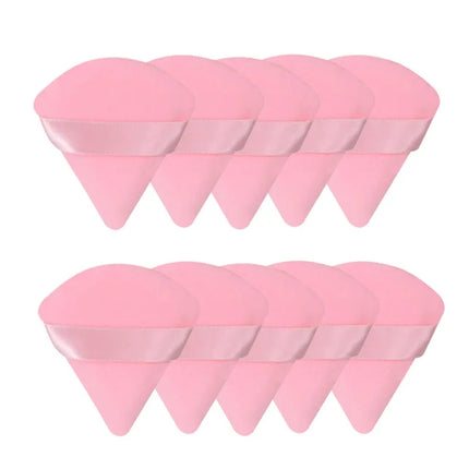 New 10/20Pcs Triangle Velvet Powder Sponge Cosmetics Flours Mini Face Makeup Washable Light Weight Makeup Tool FP03