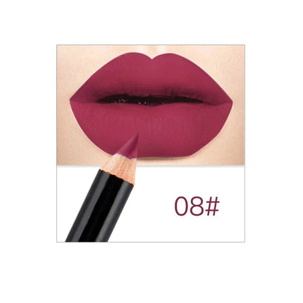 12 Colors Brand Lip Pencils Matte Lipliner Pencil Waterproof Makeup Lips 2020 Matte Lipstick Lip Liner Pen Smooth Nude Cosmetics