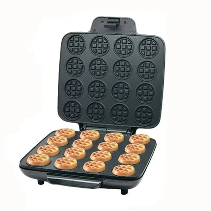 [NEW!N92R】 Nonstick Waffle Iron With Quick Heat-Up 16 Waffle Molds Multi-Waffles Maker Mini Waffle Maker EU Plug