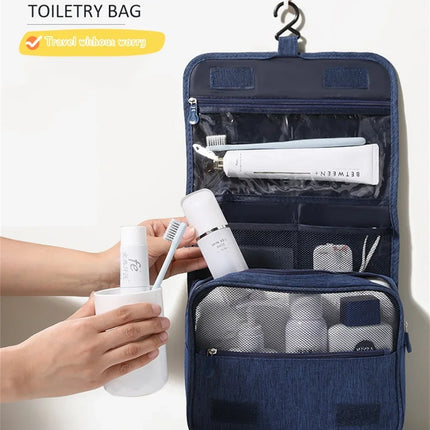 Foldable Toiletry Bag Organizer Hanging Storage Bathroom Makeup Case Cosmetic Bag Travel For Travel Business