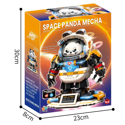 662021 Space Panda Mecha Toy Birthday Gift, Building Blocks Mecha Model Assembly Ornaments Children's Adult Educational Toy Gift