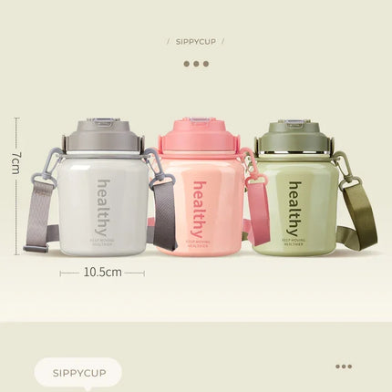Stainless Steel Vacuum Flask, Outdoor Portable Keeps Cold and Heat, Thermal Bottles, Drinkware