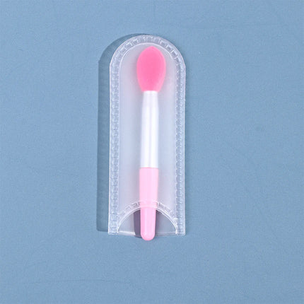 1PCS Small Makeup Brushes Lipstick Applicator Brushes With Anti-lost Cover For Lip Care Makeup Use Silicone Lip Brush