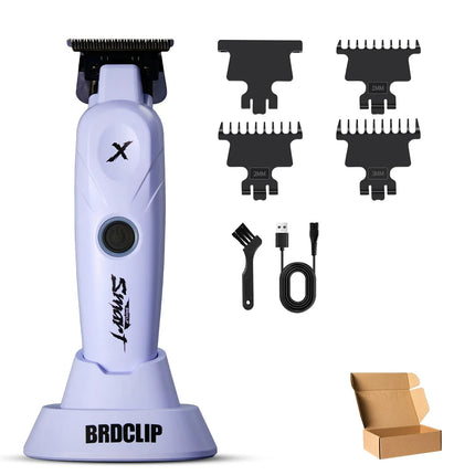 BRDCLIP X Series White FA1T 7700RPM Professional Electric Hair Trimmer Hair Clipper For Man Carving DLC Blade Barber Shop Tool