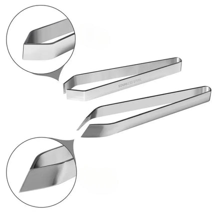 1/2Pcs Stainless Steel Fish Bone Tweezers Pincer Clip Puller Remover Tongs Fish Bone Plucking Clamp Kitchen Gadgets Tools