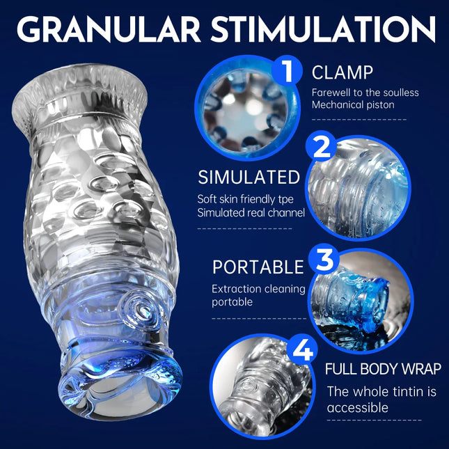 Masturbation Cup Male Masturbators Double Head Vagina Real Pocket Pussy Penis Endurance Exercise Vacuum Sex Toys For Adult 18