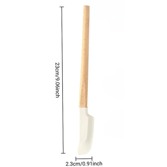 Non-baking Stick Silicone Spatula with Wooden Handle–Cake Icing&Jam Spreader,Cream Butter Cooking Baking Spatula Heat Resistant