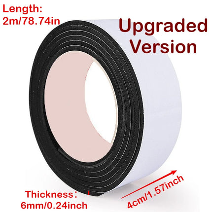 Black Chair Foot Pads 1 Roll - Thick Anti-Slip Noise Reducers | Wear-Resistant Furniture Protectors for Table/Chair Mute Pads
