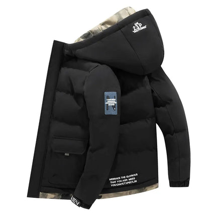 -20 Degree Down Jacket Male Winter Parkas Men White Duck Down Jacket Hooded Outdoor Thick Warm Padded Snow Coat Oversize M-4XL