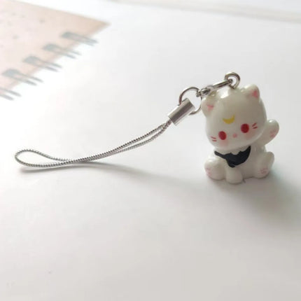 Fluffy Alpaca Elk Capybara Animal Keychains Resin Cartoon Lovely Funny Garlic Goose 3D Doll Pendant Bag Box Car Key Ring Jewelry