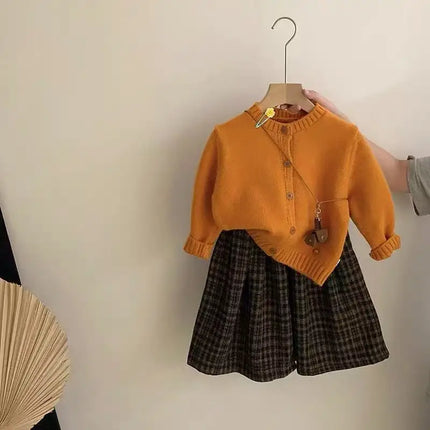 sweater set kids Girls Sweater Sets 2026 Autumn/Winter Knit Set Girls