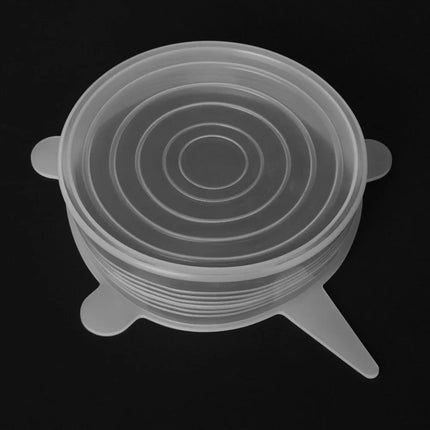 1-5Pcs Stretch Silicone Lids Heat Resistant Reusable Food Wrap Bowl Pot Pan Cover Universal Cookware Lid Kitchen Refrigerator