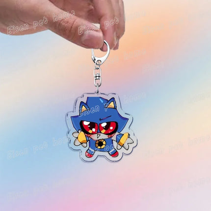 Cute Cartoon Hedgehog Keychain Accessories Bag Charms Anime Animal Meme Keychains Keyrings Jewelry Fans Gift