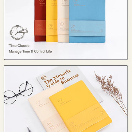 Kinbor Weekly Planner Notebook UnDated Agenda Schedule Daily Monthly Journal Book Portable Record Diary Plan Notepad Stationery