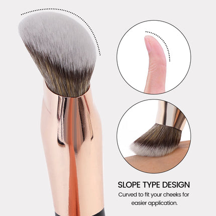 MAANGE Contoured Foundation Brush Foundation Makeup Brushes Face Brush For Liquid Or Cream Foundations Makeup Tool for Beauty