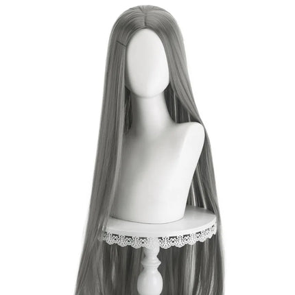 Long Straight Cosplay Wig Centre Parting Central Split Blond Pink Red Purple Heat Resistant Synthetic Hair Wigs