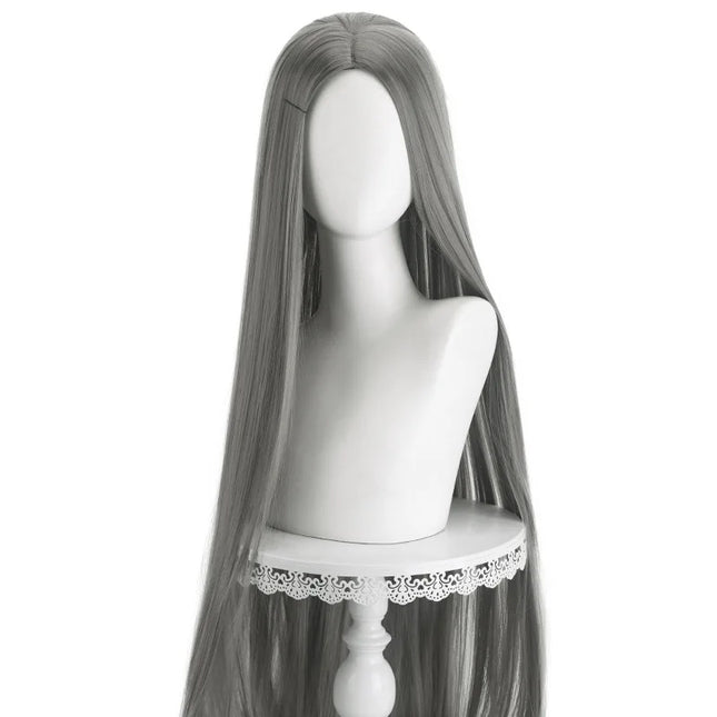 Long Straight Cosplay Wig Centre Parting Central Split Blond Pink Red Purple Heat Resistant Synthetic Hair Wigs