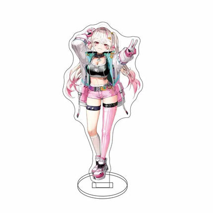 Anime Nikke Goddess Of Victory Figures Model Plate Sexy Girl Cute Girl Pattern Key Ring Acrylic Standing KeyChain for Women Men