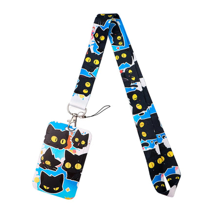 Cute Cartoon Cat Duck Neck Strap Lanyards For Keychain ID Credit Card Pass Animal Hang Rope Cell Phone Charm Accessories