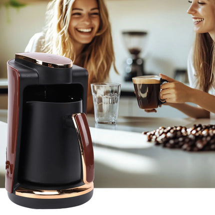 110V Turkish Coffee Maker 550W 250ML Single Cup Electric Turkish Greek Coffee Machine with Cup for Home Hot Beverage Brewing