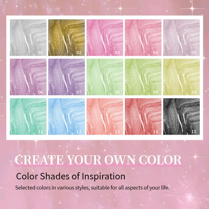 3 PIECES --- Super Bright Rainbow Candy Cat Eye Series for Nail Art DIY and Women's Salons, with Shiny Luster