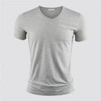 Gray V-neck / 5XL / China Mainland