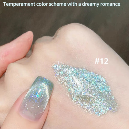 MIANEL 12ML 2026 New Tyndall Cat Eye Gel Nail Polish Flash Whitening Small Light Bulb Crystal Nail Polish Pink Nails 1-5pcs