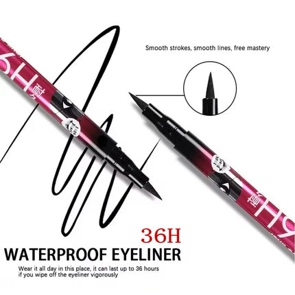 1/2/5pcs Waterproof & Sweat-Proof Black Eyeliner Pencil Long-lasting and Non-smudged Eyeliner Liquid Pen for Bold Eye Makeup