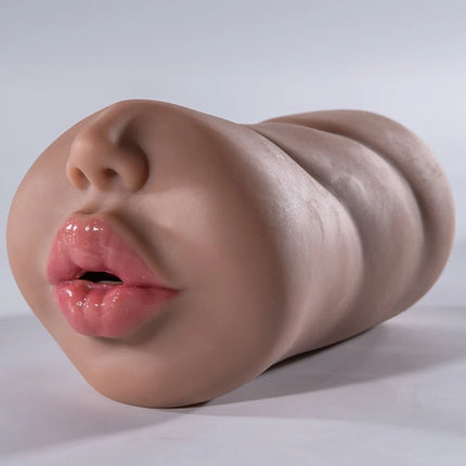 1 IN 1 Brown Mouth Sexy Toy Blowjob Fake Vagina for Men Oral Sex Toys Sexual Male Masturbator Man Deep Throat Realistic Pussy