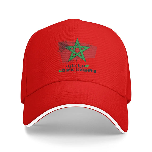 Morocco Flag Outfits Men Women Baseball Cap  Trucker Hat Unique Daily Headwear Adjustable Snapback Cap