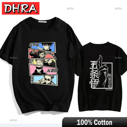 Japanese Jujutsu Kaisen Gojo Anime T-shirt Unisex Manga Gojo Satoru Graphic T Shirts Short Sleeve Tee Y2k T-shirts Cool Tops