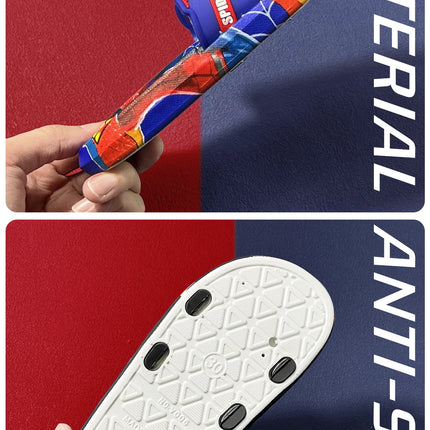 Cartoon Anime Children's Toddler Slippers Superhero Pattern Open Toe Sandals For Boys And Girls Slides