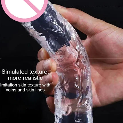Realistic Dildo Jelly Penis Suction Cup Dildo 7 Size Female Masturbator Clitoral Stimulator Big Dick Lesbian Sex Toys For Women