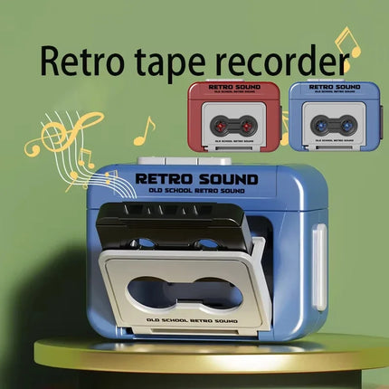 1/2Pcs Retro Recorder Keychain 15S Recorder Cassette Tape Keyring Student Bag Pendant Couple Friends Gift