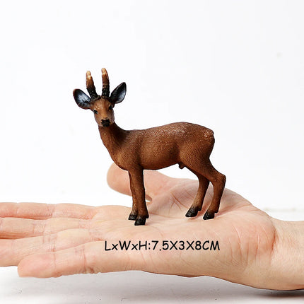 Simulation Woodland Animal Deer ,Moose,Elk,Reindeer,Alpaca,Kudu Model Figurines Cake Toppers Collection Figure Christmas Gift