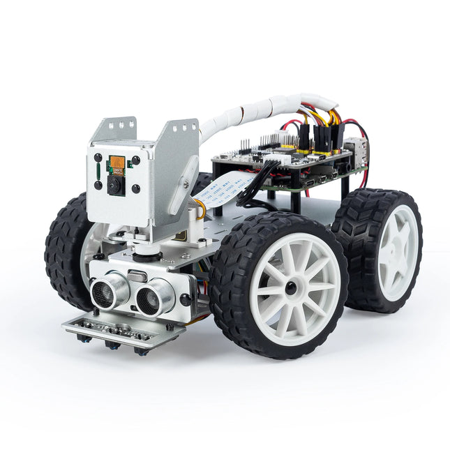 CC SunFounder Picar-X AI Robot Smart Car Kit for Raspberry Pi 5/4/3B+/Zero 2w, Openclaw LLMs ChatGPT/Gemini/Grok Python, Scratch