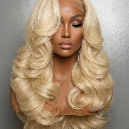 13x6 Body Wave Transparent HD 30 46 Inch 613 Honey Blonde Lace Frontal Human Hair Wig 250 Density Brazilian 13x4 Lace Front Wig