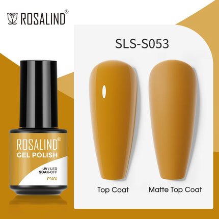 ROSALIND Gel Nail Polish UV Base Top Coat Soff Off Stamping Polish All For Art Manicure Semi Permanant Gel Nail Fast Shipping