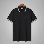 M / Bar collar black with fish label