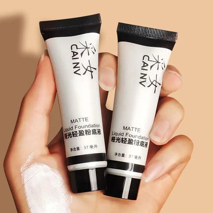 Professional White Face Foundation Matte Light White Blending Pure White Brightening Makeup For Cosplay Gothic Makeup Foundation