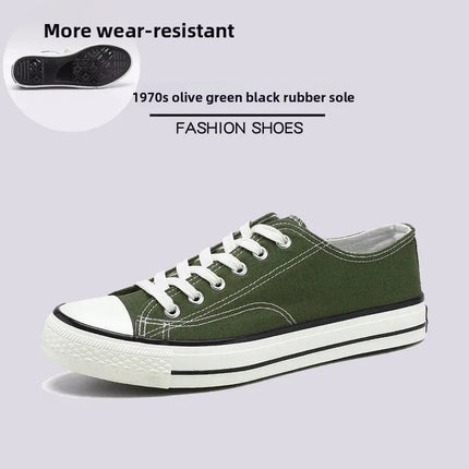 Unisex Casual Canvas Flat Shoes Spring Summer Breathable Rubber Sole Comfortable Slip-On Adults Flat Heel Fashionable Trendy