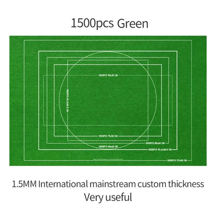 1500-3000pcs Felt Puzzle Mat Set 10color Available Puzzle Playing Blanket with Portable Travel Storage bag Puzzle Accessories