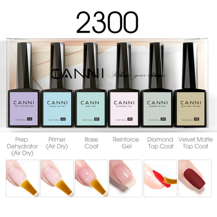 6pcs/kit CANNI TPO FREE HEMA FREE Halloween Nails Color Set Dark Red Semi Permanent Soak off UV LED Gel Varnish Christmas Gift