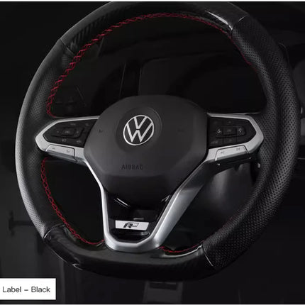 Car Decoration Accessories Steering Wheel Logo Cover Trim Sticker For VW GTI R Line Polo Golf Passat Scirocco Tiguan Jetta T-ROC