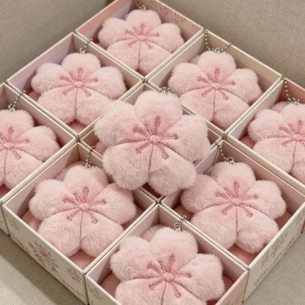 2026 Pendant Small Accessories Girl Cherry Blossom Healing Plush Pendant Keychain