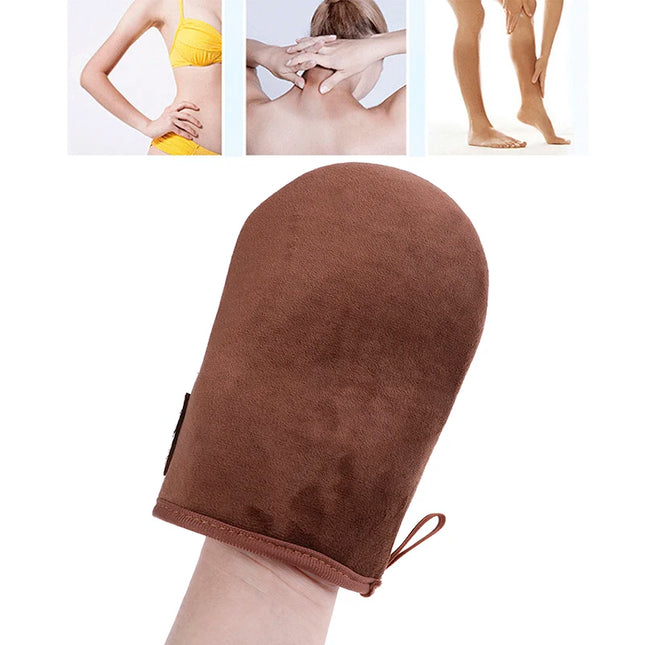 Brown Reusable Body Self Fake Tan Applicator Tanning Gloves Cream Lotion Mousse Glove Self Tanner High Quality