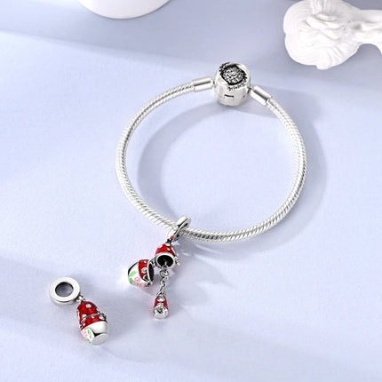 2025 Hot Sale Charmsred Little Girl The Nesting Doll Can Be Opened Dangle Pendants Fit Bangle Bracelet Necklace DIY Jewelry
