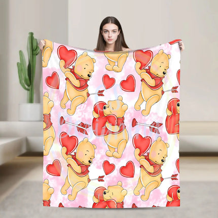 W-Winnies the P-Pooh Blanket Quality Comfortable  Throw Blanket Spring Travel Car Sofa Home Novelty Bedspread